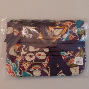 NWT - Vera Bradley Cosmetic Trio in Plum Crazy  Retired 2013